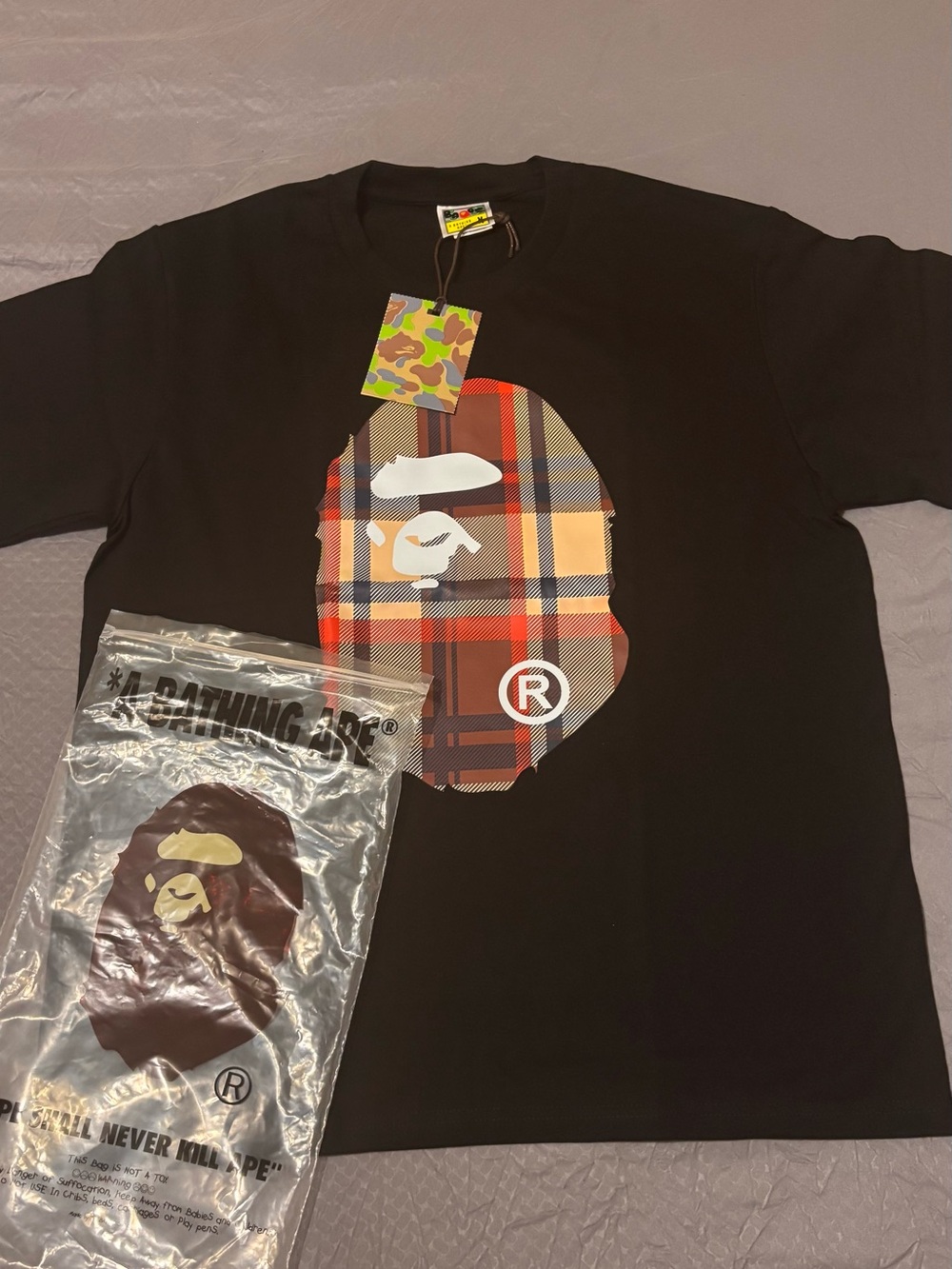 A Bathing Ape Bape Check Tshirt